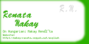 renata makay business card